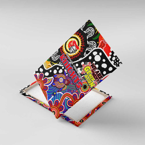 Knights NRL Celebrating 50 Years of Naidoc Canvas Wall Art NAIDOC Week 2025 Aboriginal