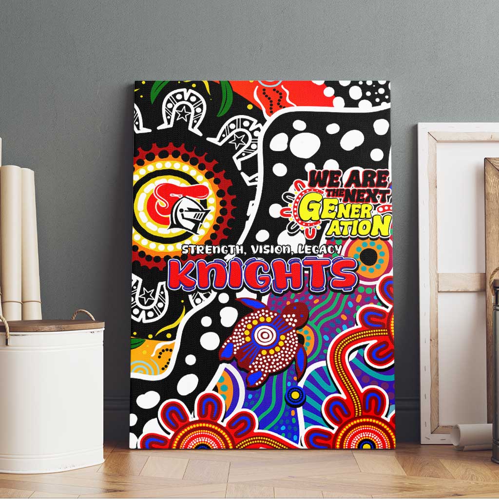 Knights NRL Celebrating 50 Years of Naidoc Canvas Wall Art NAIDOC Week 2025 Aboriginal
