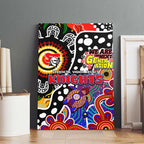 Knights NRL Celebrating 50 Years of Naidoc Canvas Wall Art NAIDOC Week 2025 Aboriginal