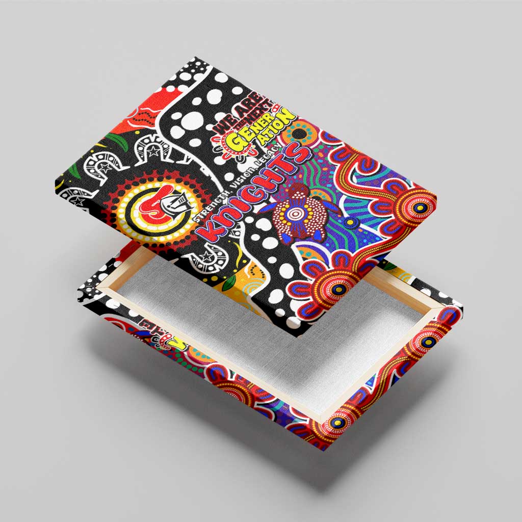 Knights NRL Celebrating 50 Years of Naidoc Canvas Wall Art NAIDOC Week 2025 Aboriginal