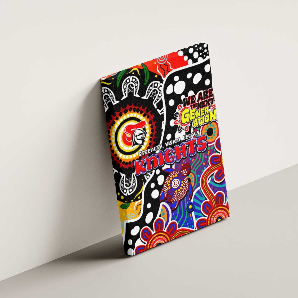 Knights NRL Celebrating 50 Years of Naidoc Canvas Wall Art NAIDOC Week 2025 Aboriginal
