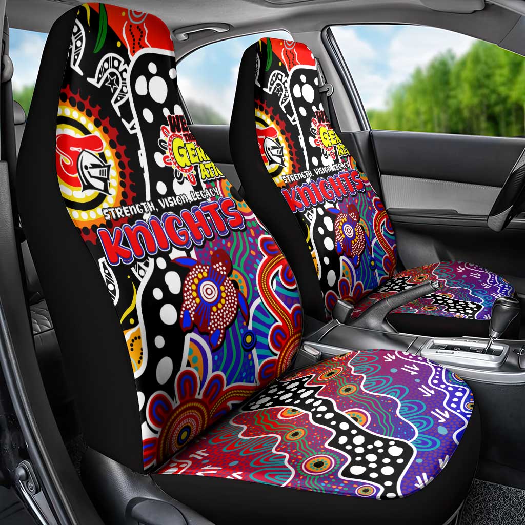 Knights NRL Celebrating 50 Years of Naidoc Car Seat Cover NAIDOC Week 2025 Aboriginal