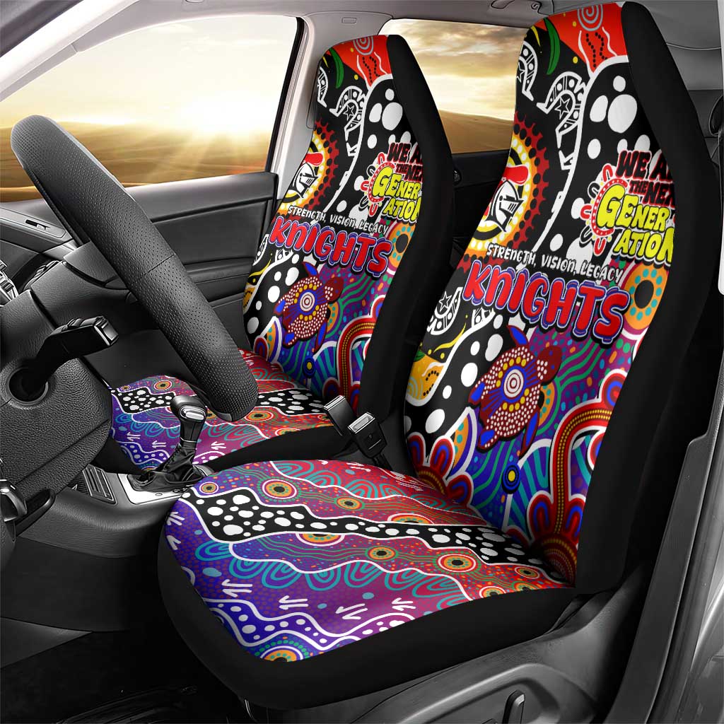 Knights NRL Celebrating 50 Years of Naidoc Car Seat Cover NAIDOC Week 2025 Aboriginal