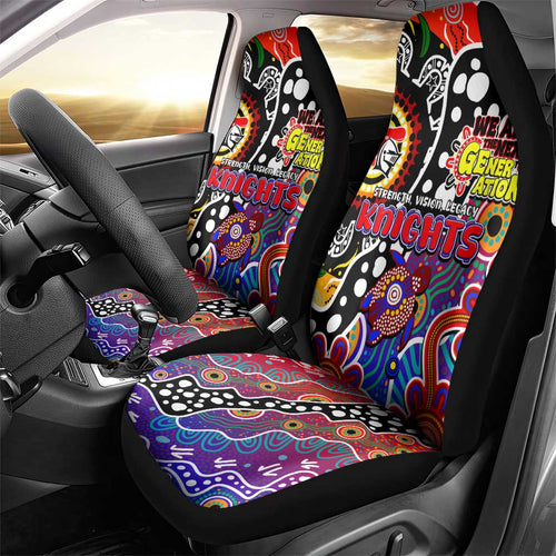 Knights NRL Celebrating 50 Years of Naidoc Car Seat Cover NAIDOC Week 2025 Aboriginal