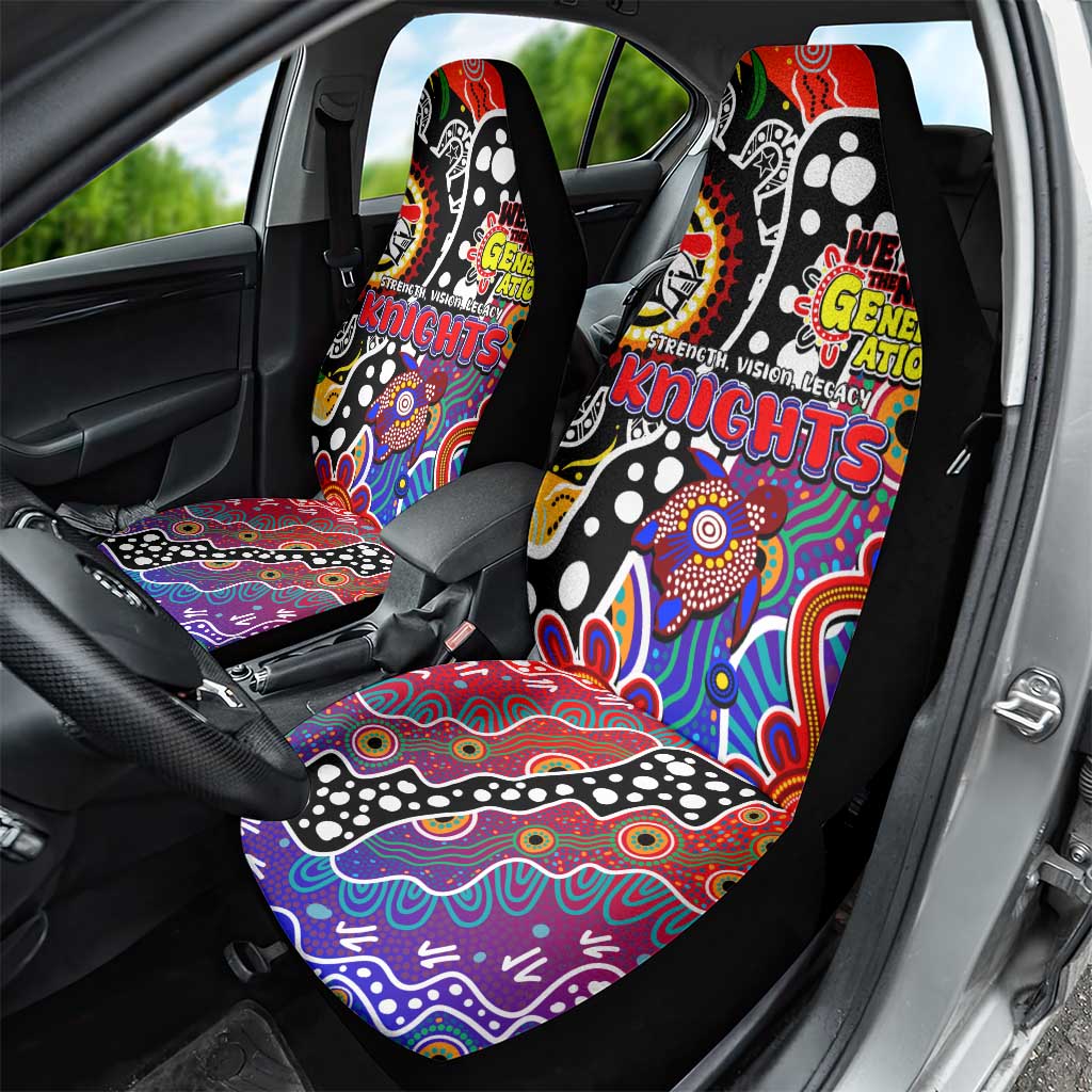 Knights NRL Celebrating 50 Years of Naidoc Car Seat Cover NAIDOC Week 2025 Aboriginal