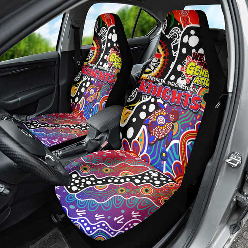 Knights NRL Celebrating 50 Years of Naidoc Car Seat Cover NAIDOC Week 2025 Aboriginal