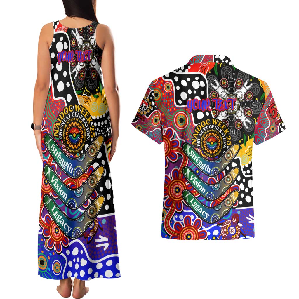 Personalised Knights NRL Celebrating 50 Years of Naidoc Couples Matching Tank Maxi Dress and Hawaiian Shirt NAIDOC Week 2025 Aboriginal