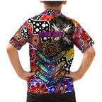 Personalised Knights NRL Celebrating 50 Years of Naidoc Family Matching Mermaid Dress and Hawaiian Shirt NAIDOC Week 2025 Aboriginal