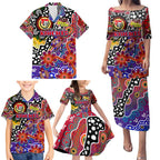 Personalised Knights NRL Celebrating 50 Years of Naidoc Family Matching Puletasi and Hawaiian Shirt NAIDOC Week 2025 Aboriginal