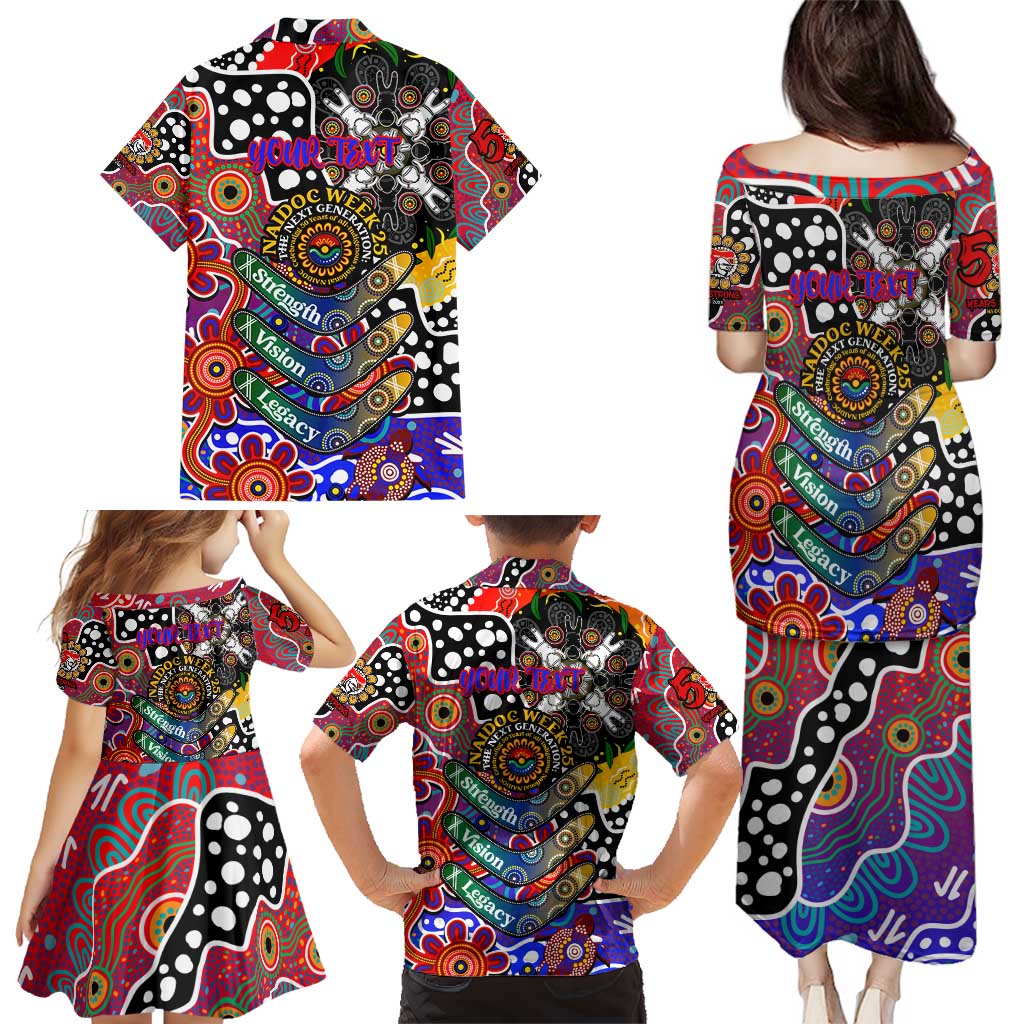 Personalised Knights NRL Celebrating 50 Years of Naidoc Family Matching Puletasi and Hawaiian Shirt NAIDOC Week 2025 Aboriginal