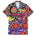 Personalised Knights NRL Celebrating 50 Years of Naidoc Family Matching Puletasi and Hawaiian Shirt NAIDOC Week 2025 Aboriginal