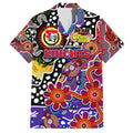 Personalised Knights NRL Celebrating 50 Years of Naidoc Family Matching Short Sleeve Bodycon Dress and Hawaiian Shirt NAIDOC Week 2025 Aboriginal