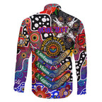 Personalised Knights NRL Celebrating 50 Years of Naidoc Family Matching Short Sleeve Bodycon Dress and Hawaiian Shirt NAIDOC Week 2025 Aboriginal