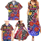 Personalised Knights NRL Celebrating 50 Years of Naidoc Family Matching Summer Maxi Dress and Hawaiian Shirt NAIDOC Week 2025 Aboriginal
