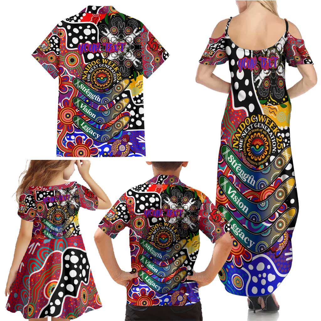 Personalised Knights NRL Celebrating 50 Years of Naidoc Family Matching Summer Maxi Dress and Hawaiian Shirt NAIDOC Week 2025 Aboriginal