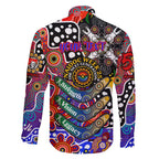 Personalised Knights NRL Celebrating 50 Years of Naidoc Family Matching Summer Maxi Dress and Hawaiian Shirt NAIDOC Week 2025 Aboriginal
