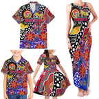 Personalised Knights NRL Celebrating 50 Years of Naidoc Family Matching Tank Maxi Dress and Hawaiian Shirt NAIDOC Week 2025 Aboriginal