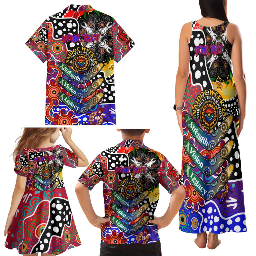 Personalised Knights NRL Celebrating 50 Years of Naidoc Family Matching Tank Maxi Dress and Hawaiian Shirt NAIDOC Week 2025 Aboriginal