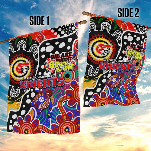 Knights NRL Celebrating 50 Years of Naidoc Garden Flag NAIDOC Week 2025 Aboriginal