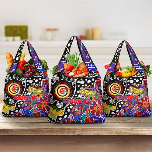 Knights NRL Celebrating 50 Years of Naidoc Grocery Bag NAIDOC Week 2025 Aboriginal