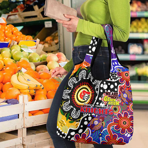 Knights NRL Celebrating 50 Years of Naidoc Grocery Bag NAIDOC Week 2025 Aboriginal