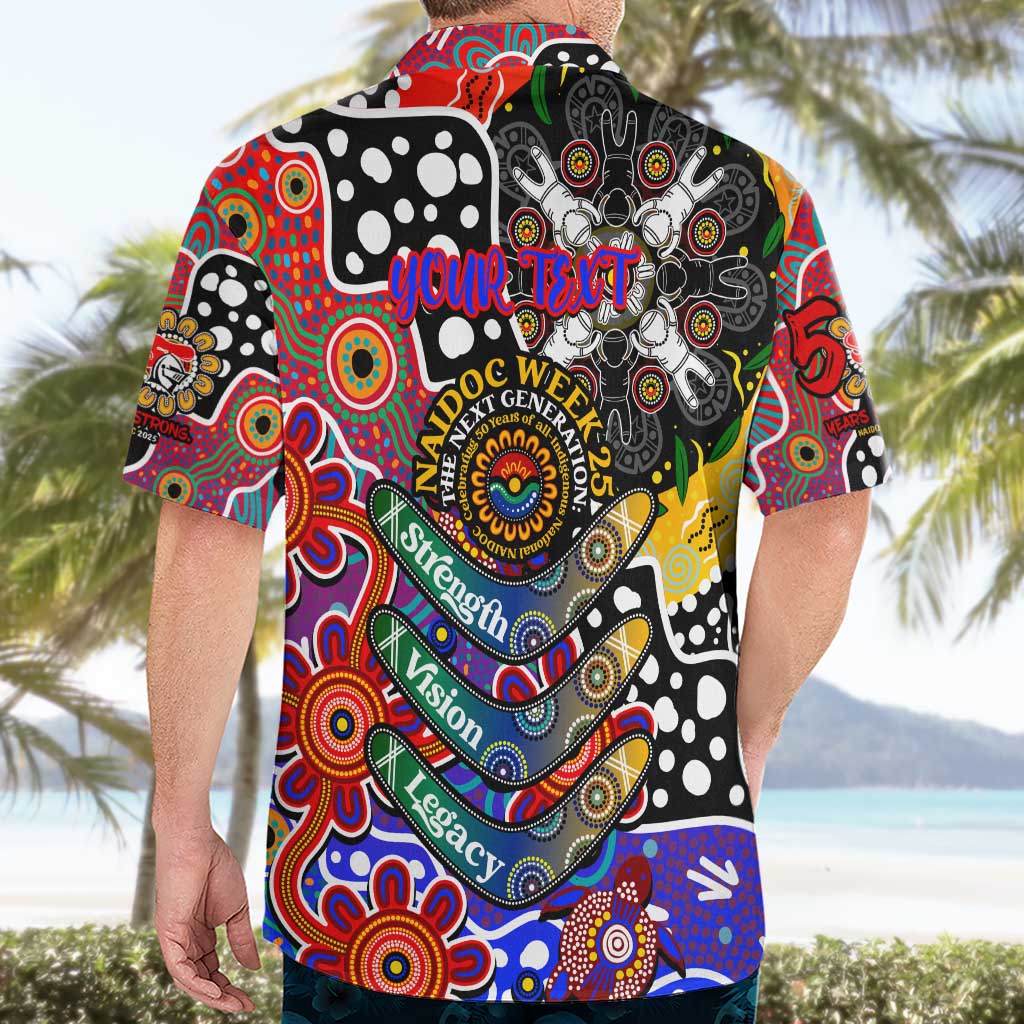 Personalised Knights NRL Celebrating 50 Years of Naidoc Hawaiian Shirt NAIDOC Week 2025 Aboriginal