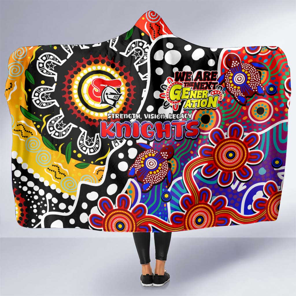 Knights NRL Celebrating 50 Years of Naidoc Hooded Blanket NAIDOC Week 2025 Aboriginal