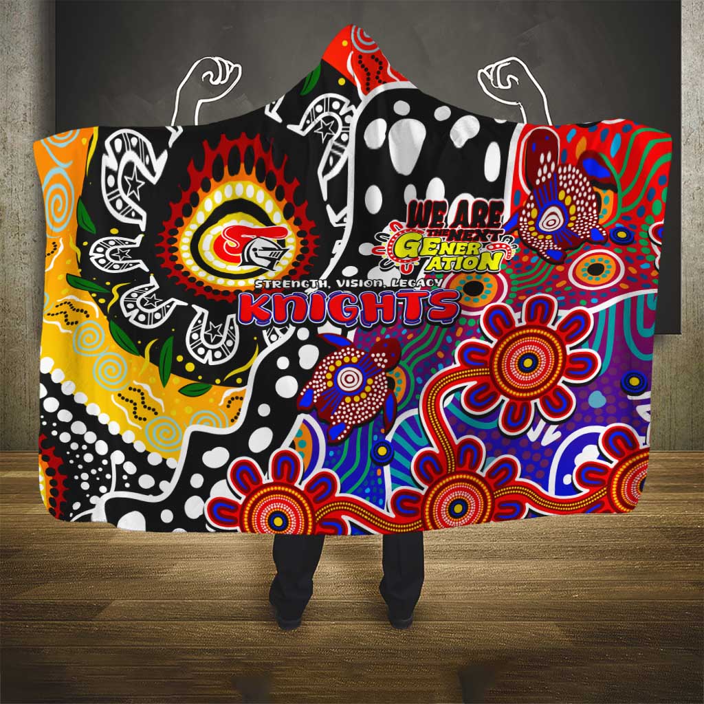 Knights NRL Celebrating 50 Years of Naidoc Hooded Blanket NAIDOC Week 2025 Aboriginal