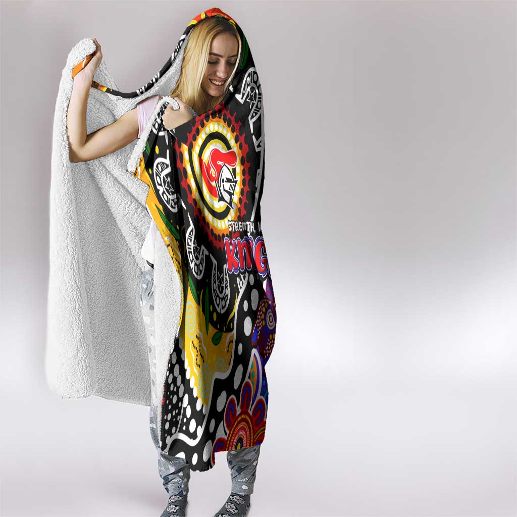 Knights NRL Celebrating 50 Years of Naidoc Hooded Blanket NAIDOC Week 2025 Aboriginal