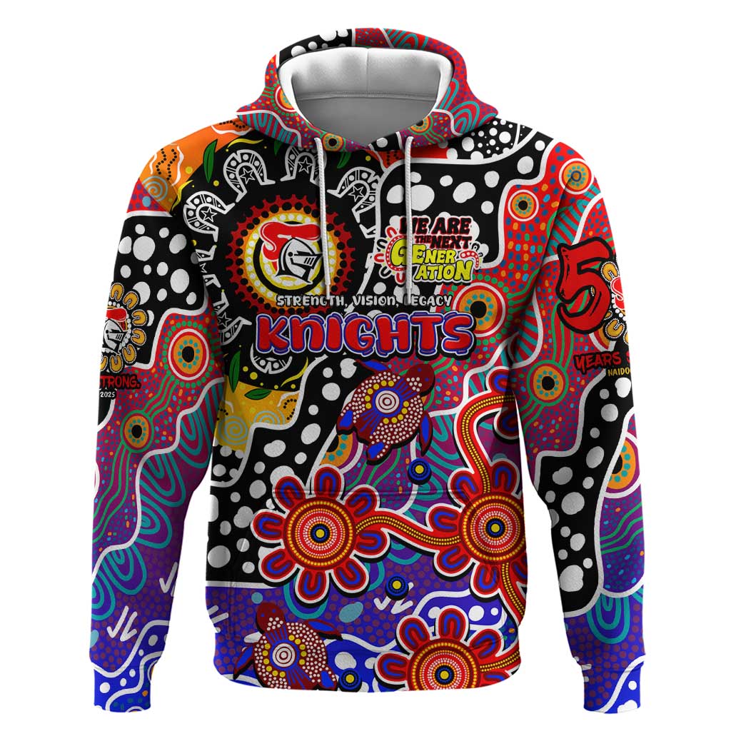 Personalised Knights NRL Celebrating 50 Years of Naidoc Hoodie NAIDOC Week 2025 Aboriginal