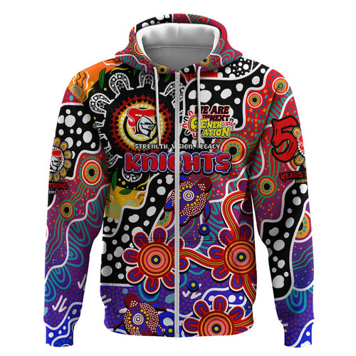 Personalised Knights NRL Celebrating 50 Years of Naidoc Hoodie NAIDOC Week 2025 Aboriginal