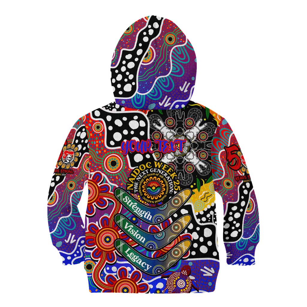Personalised Knights NRL Celebrating 50 Years of Naidoc Kid Hoodie NAIDOC Week 2025 Aboriginal