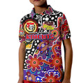 Personalised Knights NRL Celebrating 50 Years of Naidoc Kid Polo Shirt NAIDOC Week 2025 Aboriginal