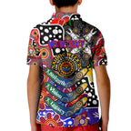 Personalised Knights NRL Celebrating 50 Years of Naidoc Kid Polo Shirt NAIDOC Week 2025 Aboriginal