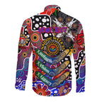 Personalised Knights NRL Celebrating 50 Years of Naidoc Long Sleeve Button Shirt NAIDOC Week 2025 Aboriginal