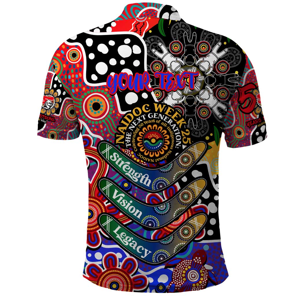 Personalised Knights NRL Celebrating 50 Years of Naidoc Polo Shirt NAIDOC Week 2025 Aboriginal