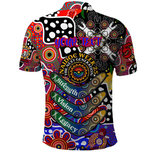 Personalised Knights NRL Celebrating 50 Years of Naidoc Polo Shirt NAIDOC Week 2025 Aboriginal