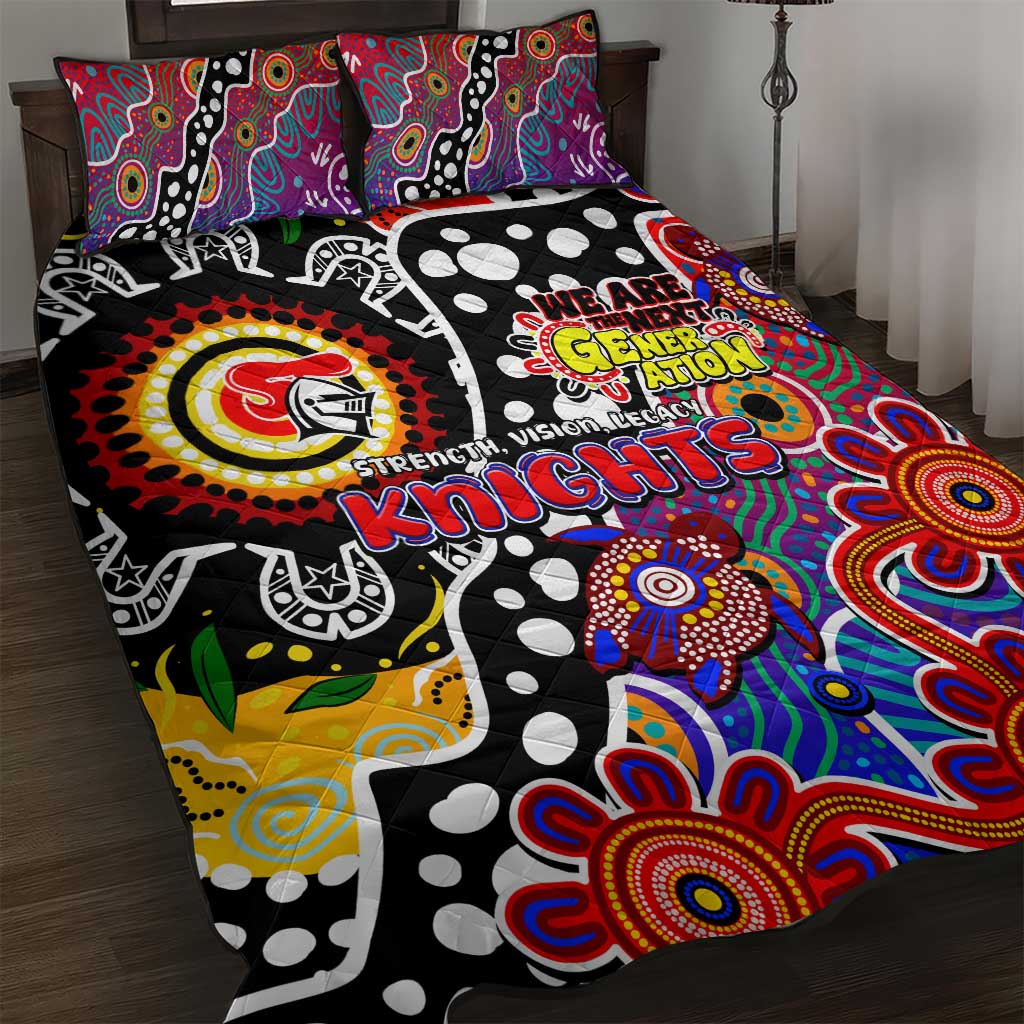 Knights NRL Celebrating 50 Years of Naidoc Quilt Bed Set NAIDOC Week 2025 Aboriginal