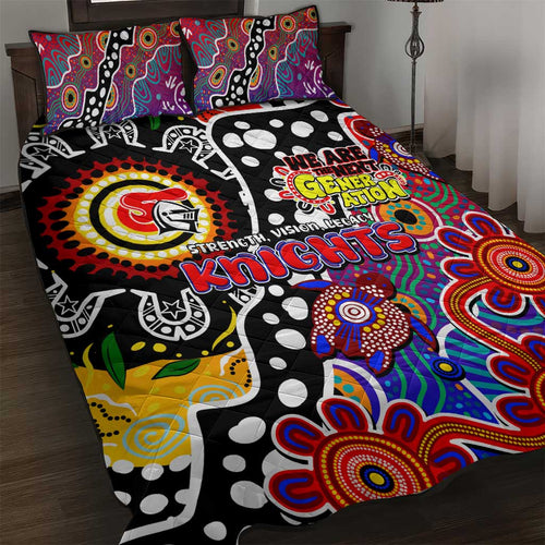 Knights NRL Celebrating 50 Years of Naidoc Quilt Bed Set NAIDOC Week 2025 Aboriginal