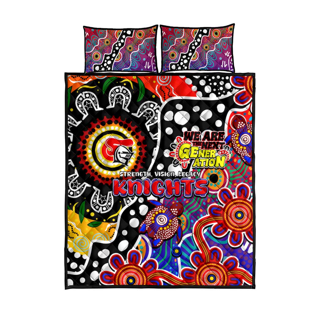 Knights NRL Celebrating 50 Years of Naidoc Quilt Bed Set NAIDOC Week 2025 Aboriginal