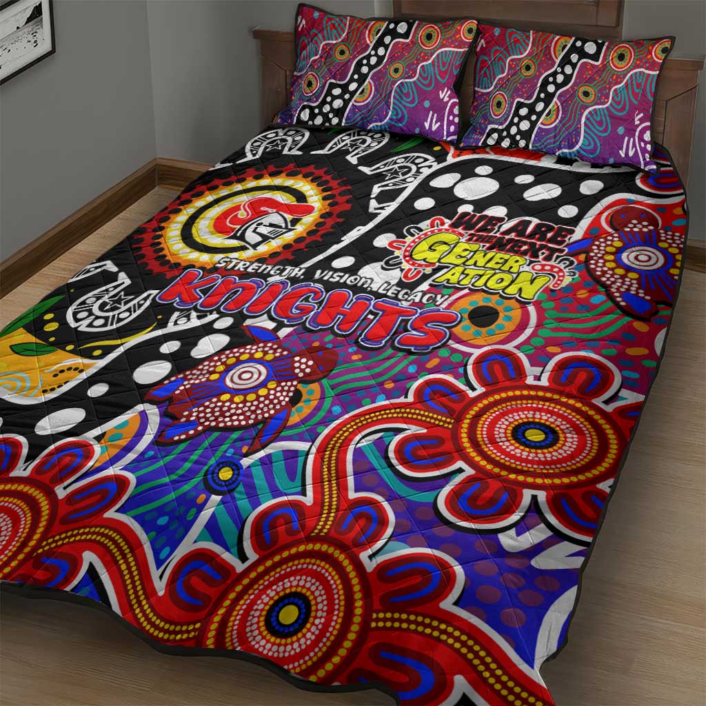 Knights NRL Celebrating 50 Years of Naidoc Quilt Bed Set NAIDOC Week 2025 Aboriginal