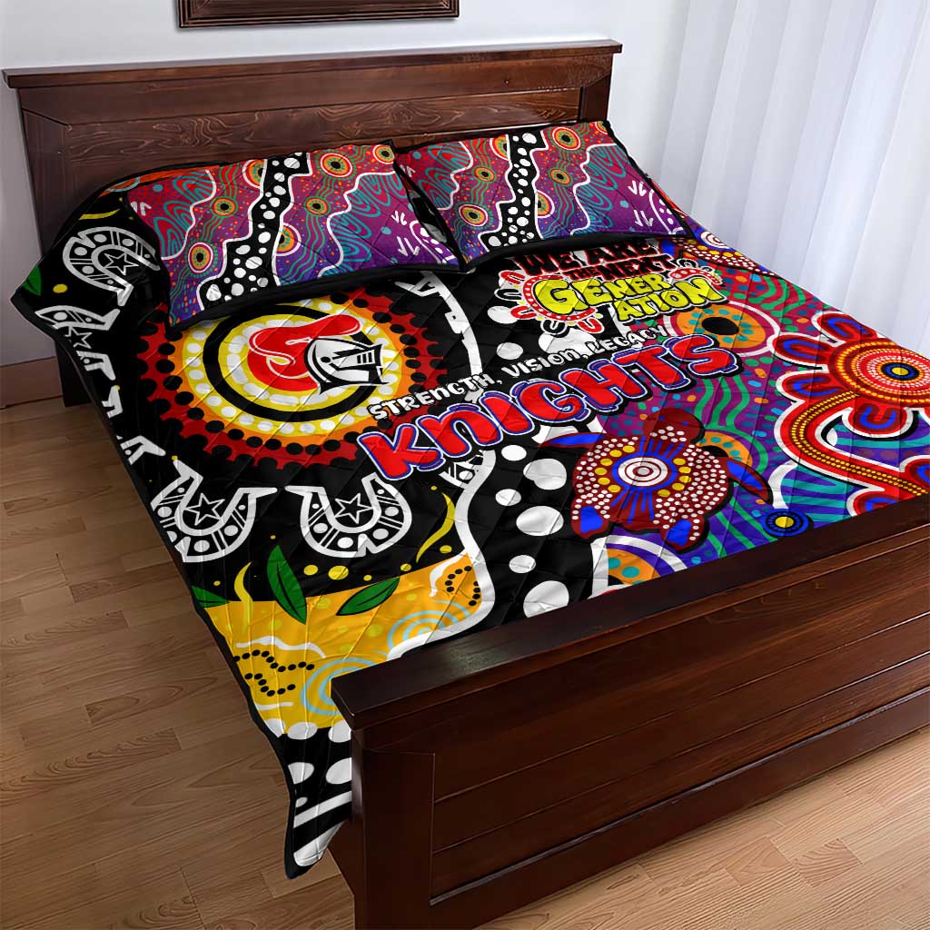 Knights NRL Celebrating 50 Years of Naidoc Quilt Bed Set NAIDOC Week 2025 Aboriginal