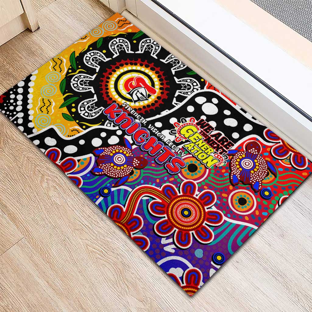 Knights NRL Celebrating 50 Years of Naidoc Rubber Doormat NAIDOC Week 2025 Aboriginal