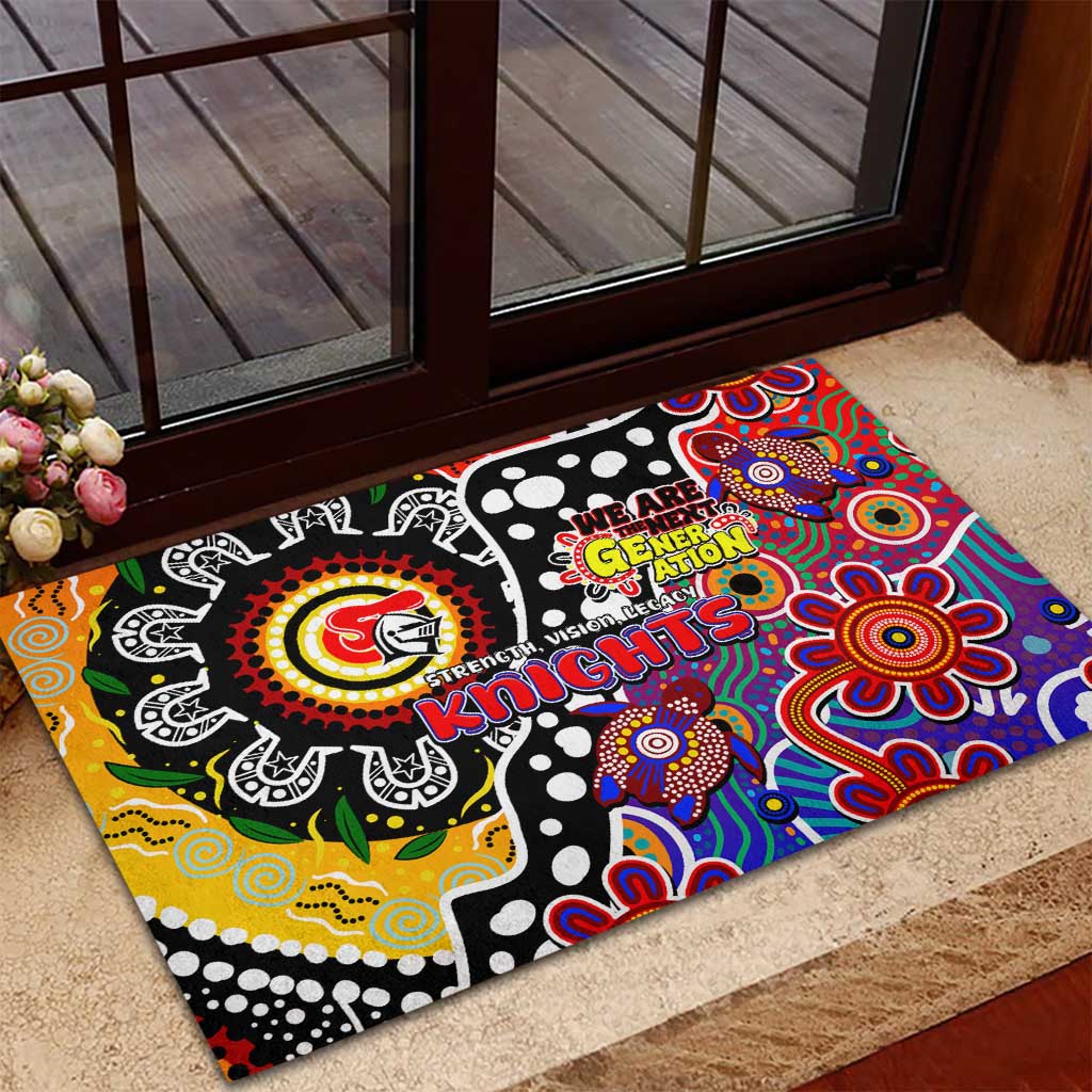 Knights NRL Celebrating 50 Years of Naidoc Rubber Doormat NAIDOC Week 2025 Aboriginal