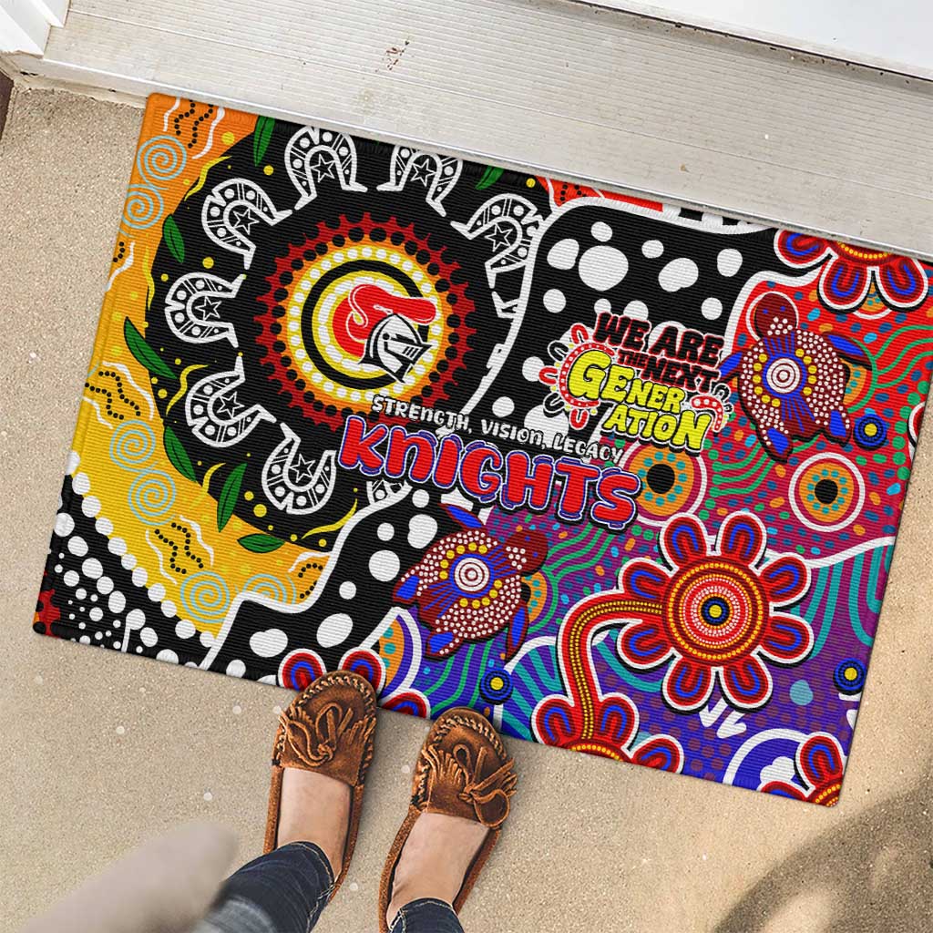 Knights NRL Celebrating 50 Years of Naidoc Rubber Doormat NAIDOC Week 2025 Aboriginal