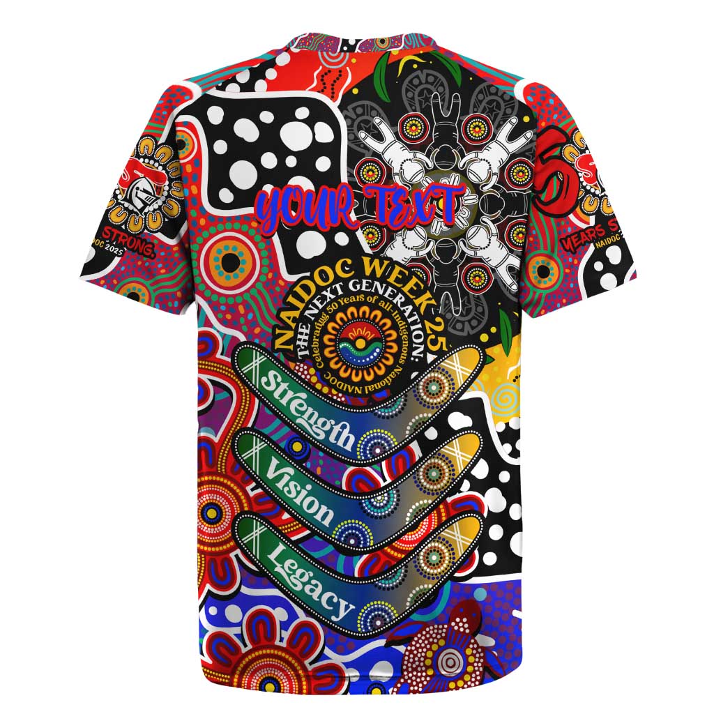 Personalised Knights NRL Celebrating 50 Years of Naidoc Rugby Jersey NAIDOC Week 2025 Aboriginal