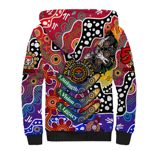 Personalised Knights NRL Celebrating 50 Years of Naidoc Sherpa Hoodie NAIDOC Week 2025 Aboriginal