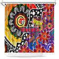 Knights NRL Celebrating 50 Years of Naidoc Shower Curtain NAIDOC Week 2025 Aboriginal
