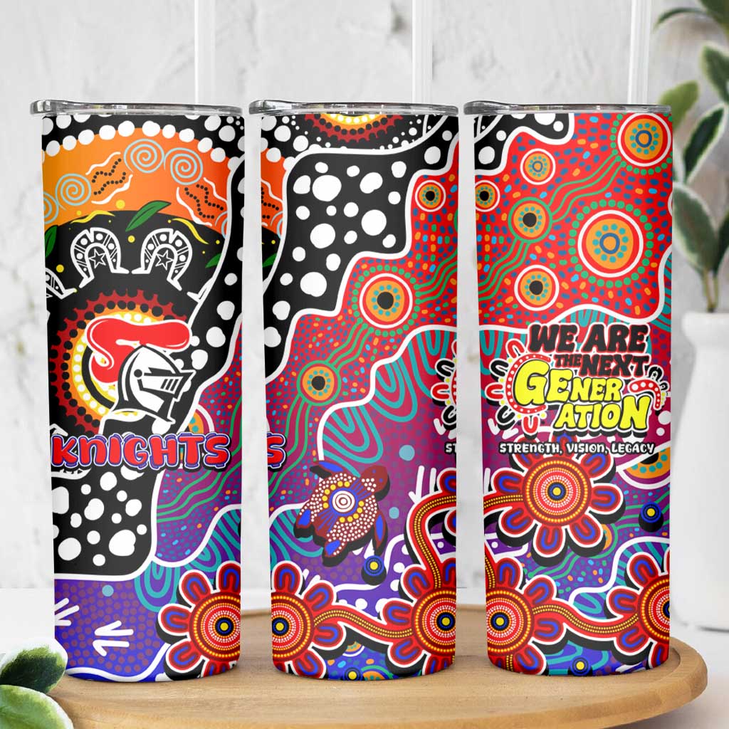 Knights NRL Celebrating 50 Years of Naidoc Skinny Tumbler NAIDOC Week 2025 Aboriginal