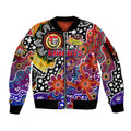 Personalised Knights NRL Celebrating 50 Years of Naidoc Sleeve Zip Bomber Jacket NAIDOC Week 2025 Aboriginal